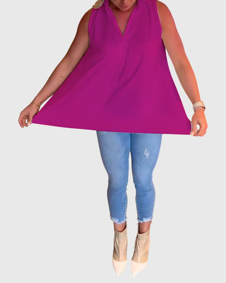 Lina™ | Sleeveless Blouse