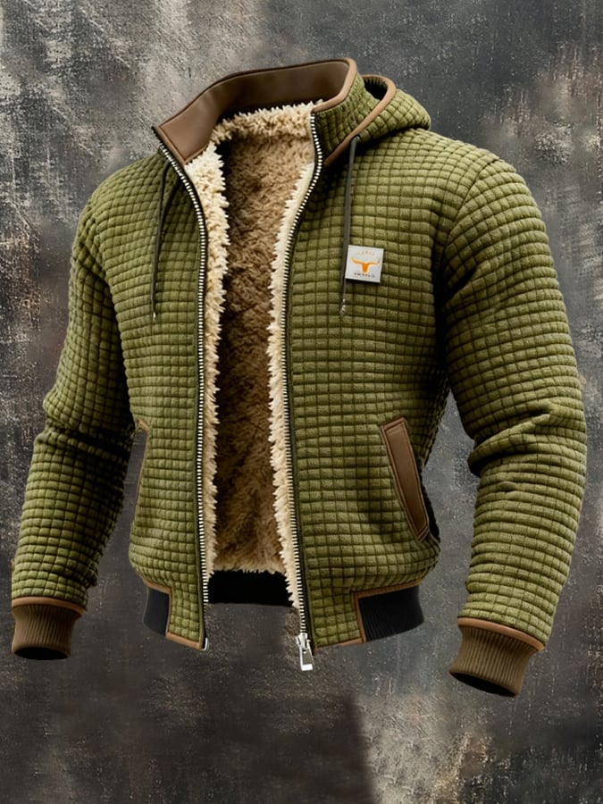 Elegant quilted jacket with a tailored collar
