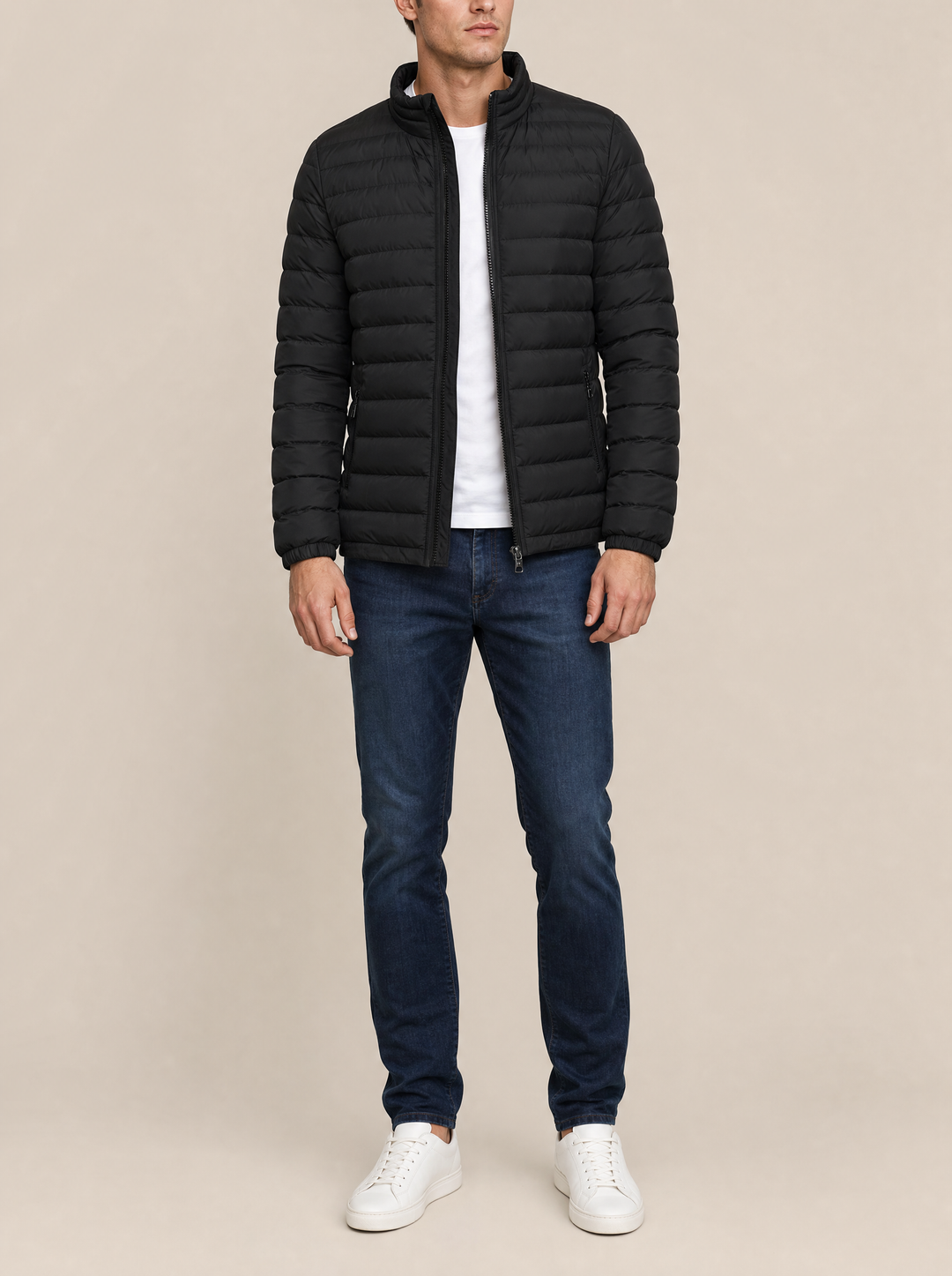 ARJEN | MID-LAYER JACKET WITH STANDING COLLAR