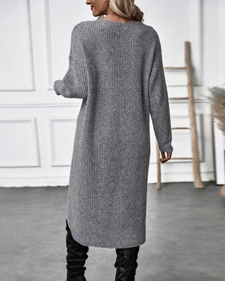 Dorothea | Women's Long Sleeve Asymmetrical Tunic Sweater