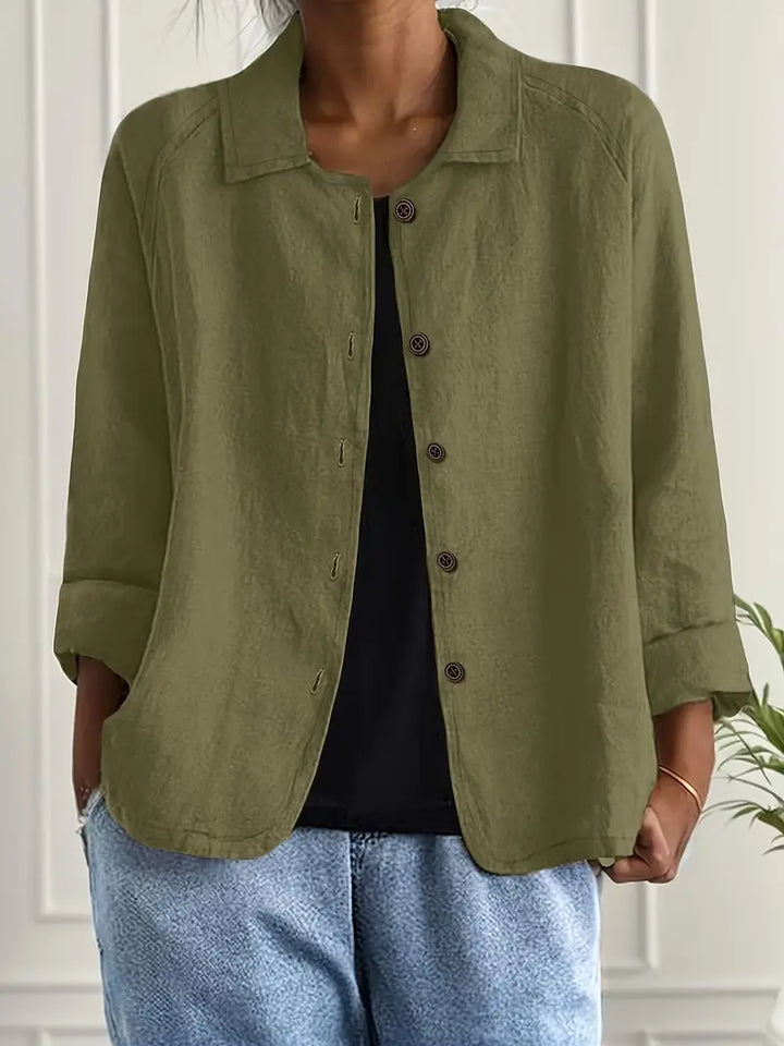 Charlie | Women's Lightweight Relaxed Button-Up Jacket