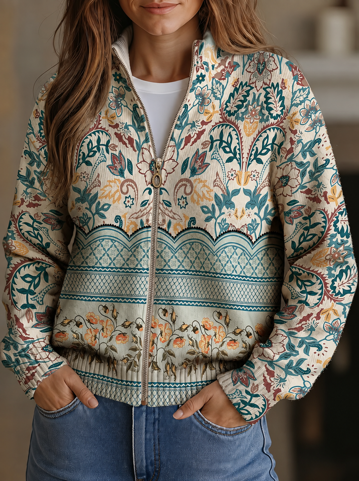 Sybilla™ | Retro Floral Botanical Border Design