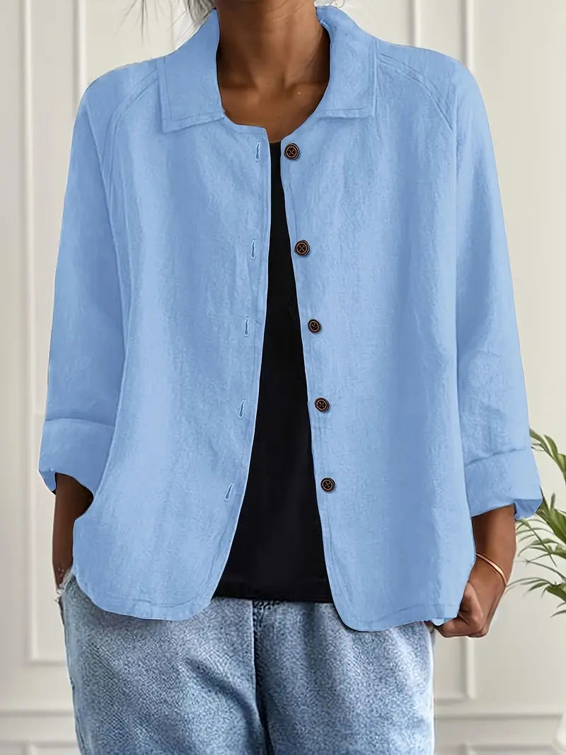 Charlie | Women's Lightweight Relaxed Button-Up Jacket
