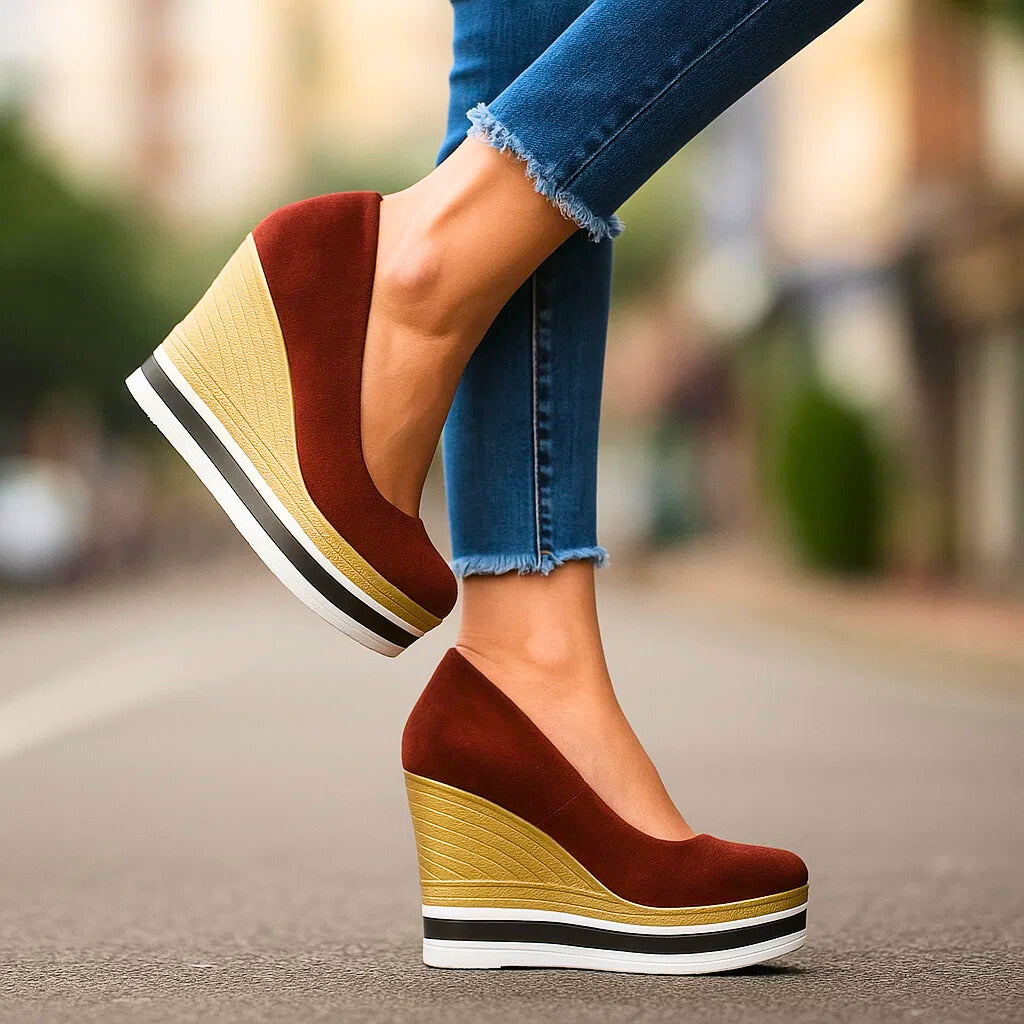 Bordeaux Mila Platform Shoes