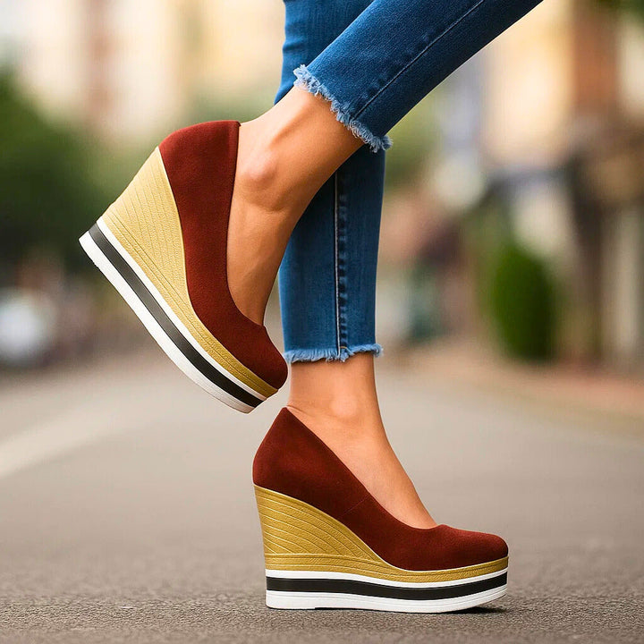Bordeaux Mila Platform Shoes