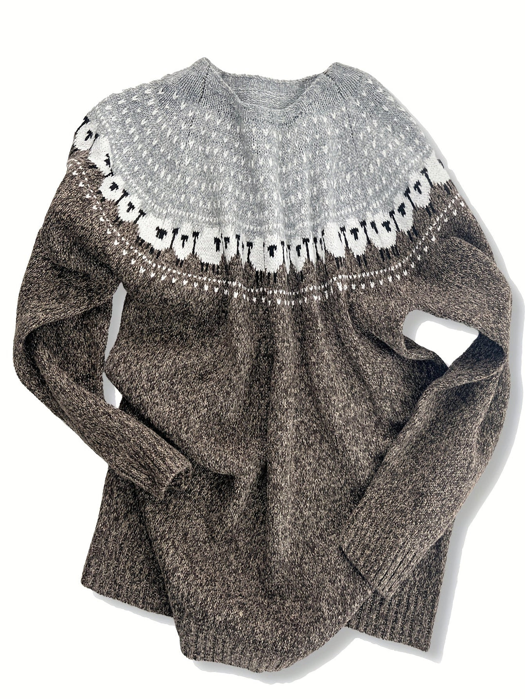 Rosamund | Women's Thick Knit Winter Sweater with Jacquard Design