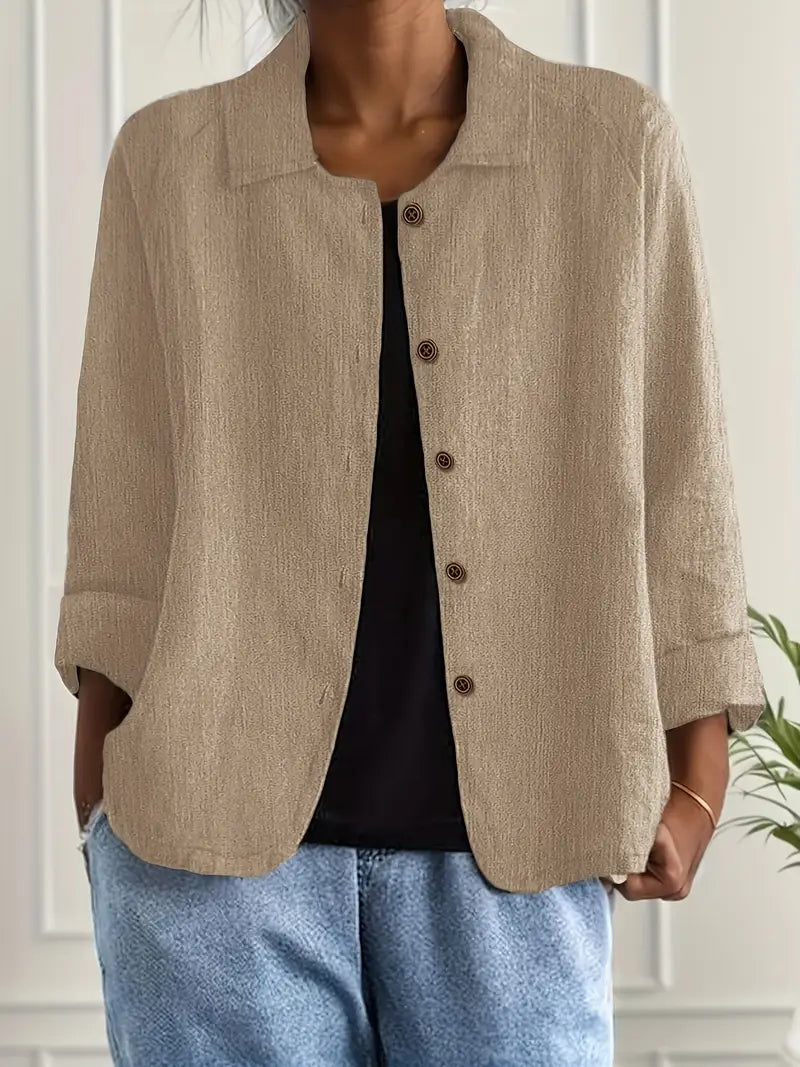 Charlie | Women's Lightweight Relaxed Button-Up Jacket