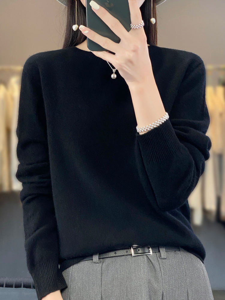 Anette | Soft Cotton Knit Sweater