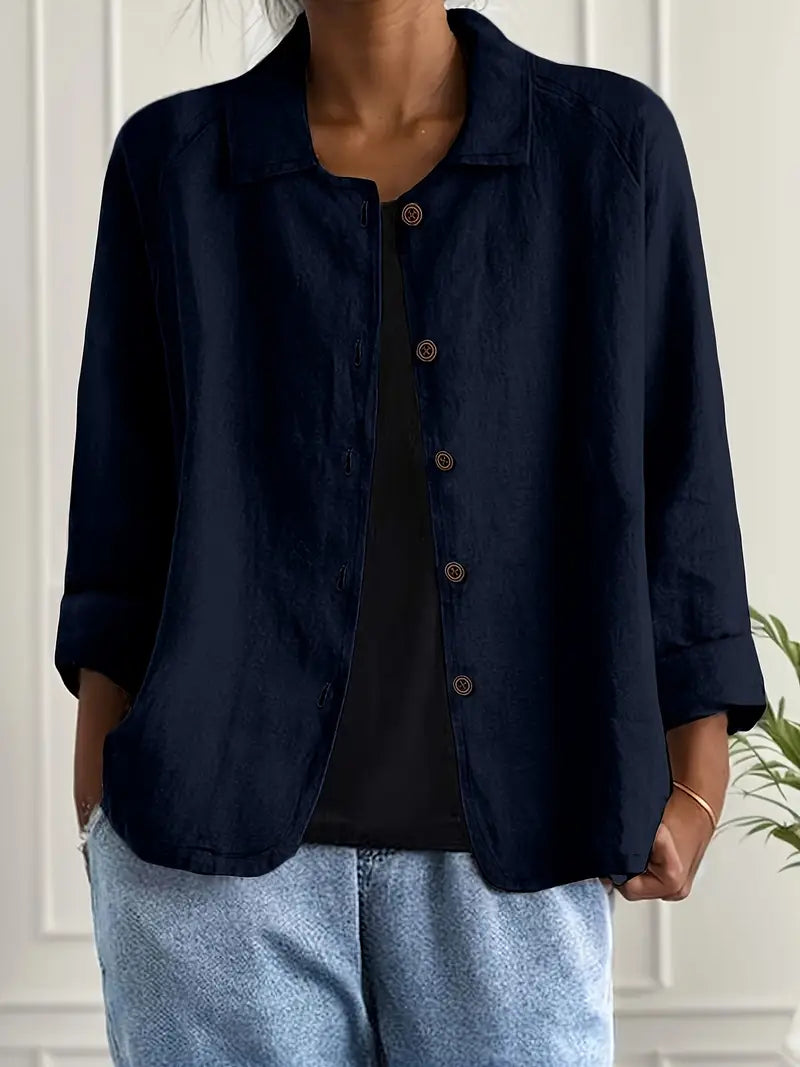 Charlie | Women's Lightweight Relaxed Button-Up Jacket