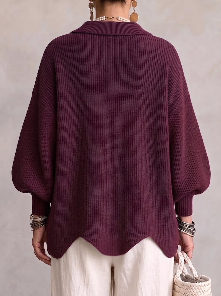 Harper cardigan side view
