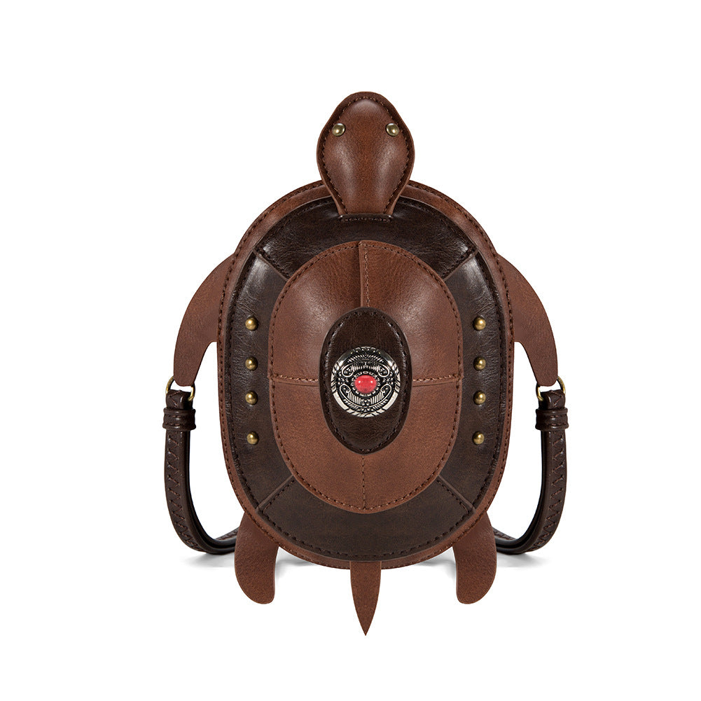 Hazel animal crossbody bag in turtle style