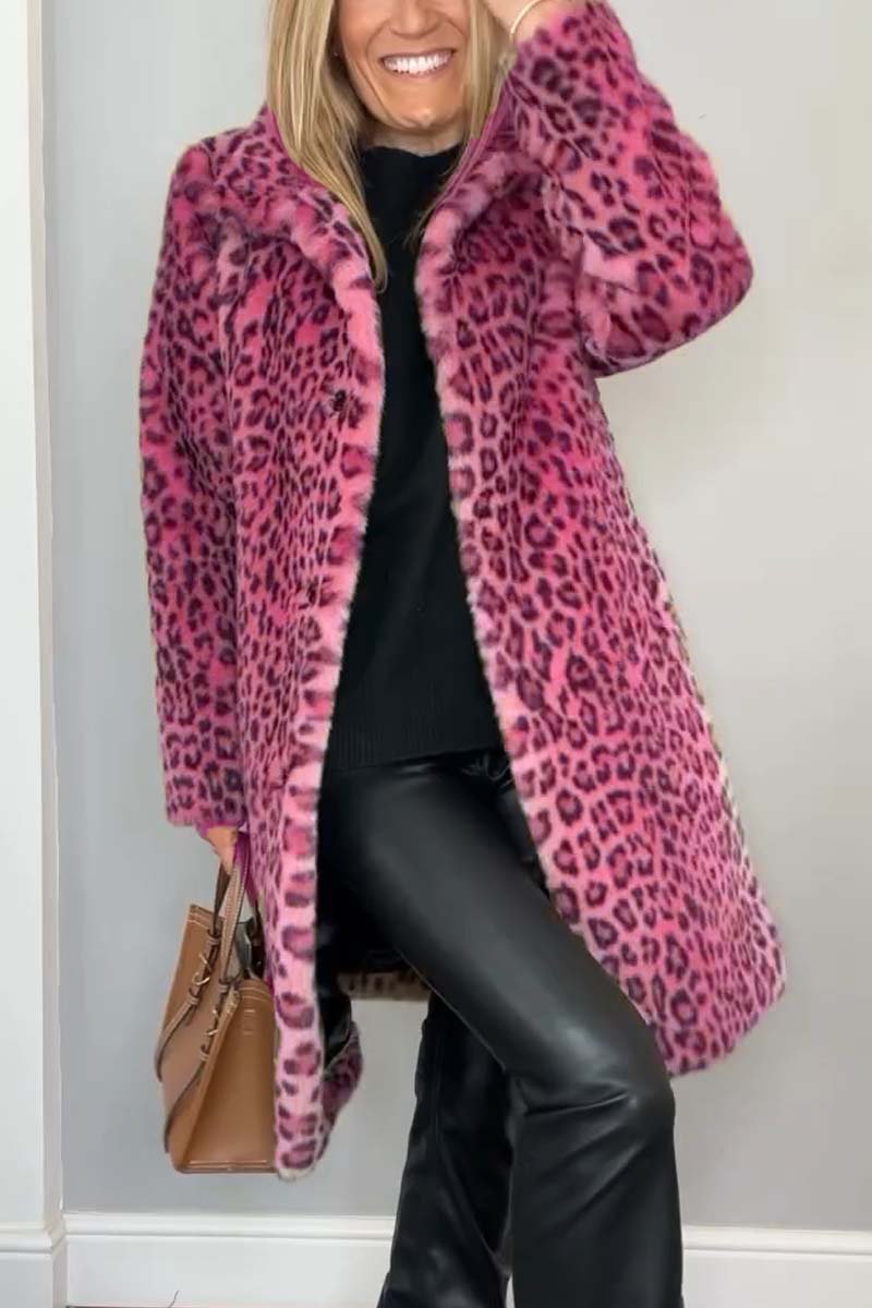 Lizzie - Animal Print Leopard Coat