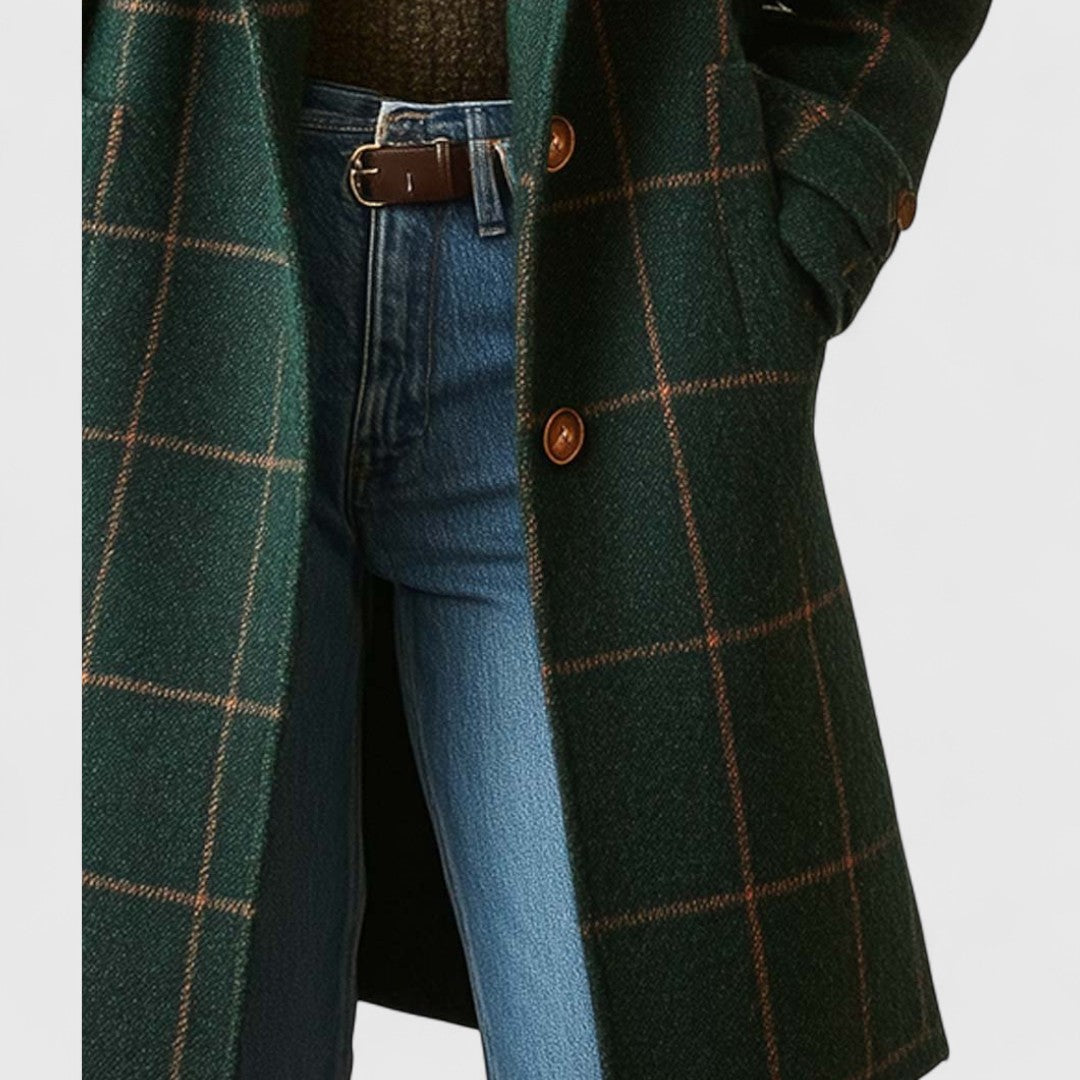 Fiona – Timeless Checked Coat