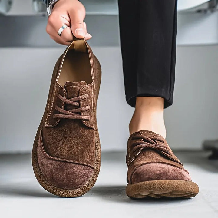 Logan cushioned comfort shoes in brown