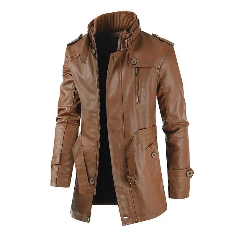 Long and Elegant Motorcycle Jacket