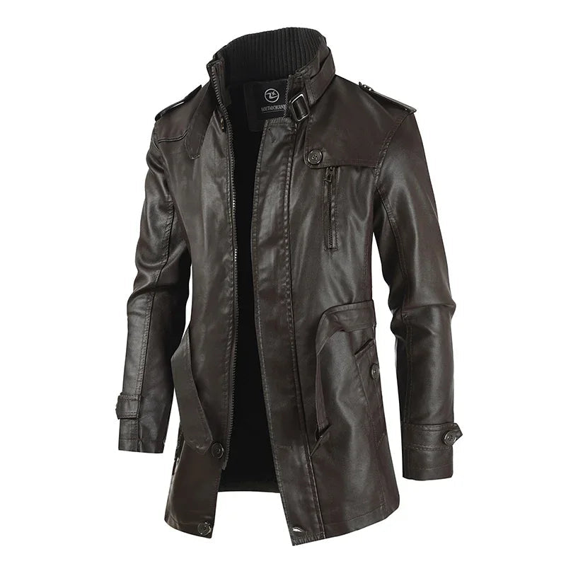 Long and Elegant Motorcycle Jacket