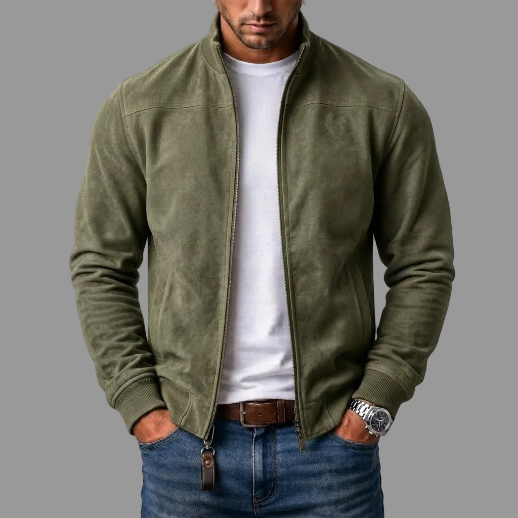Mason bomber jacket in olive green