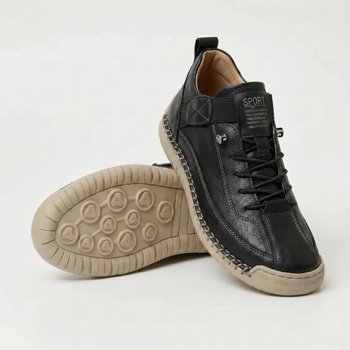 Nora comfort walking shoes in black beige