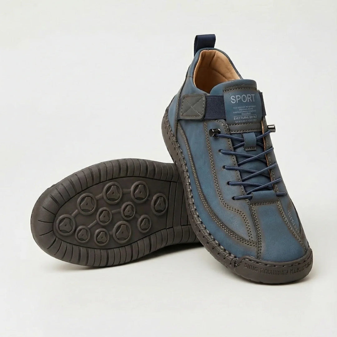 Nora comfort walking shoes in dark blue