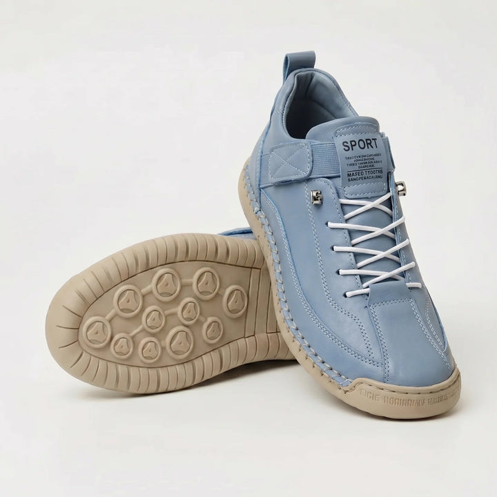 Nora comfort walking shoes in light blue