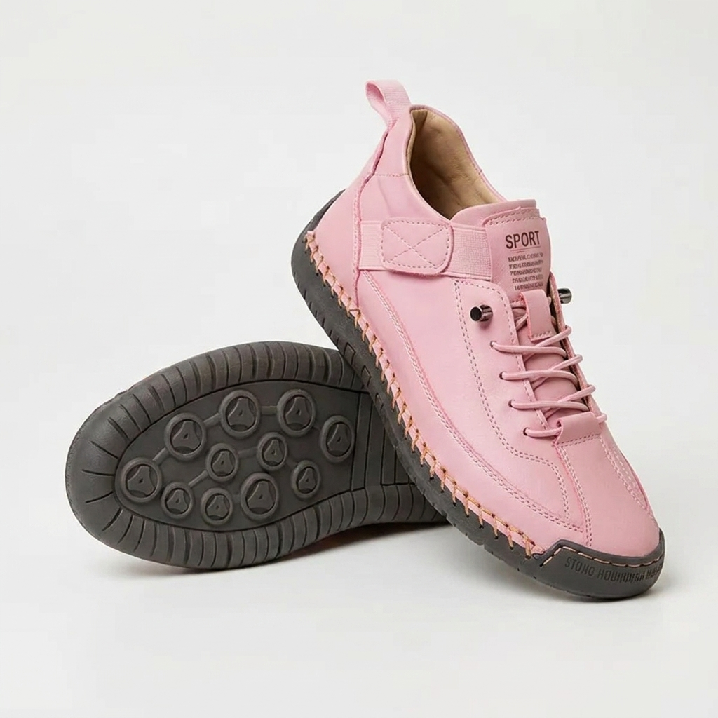 Nora comfort walking shoes in pink