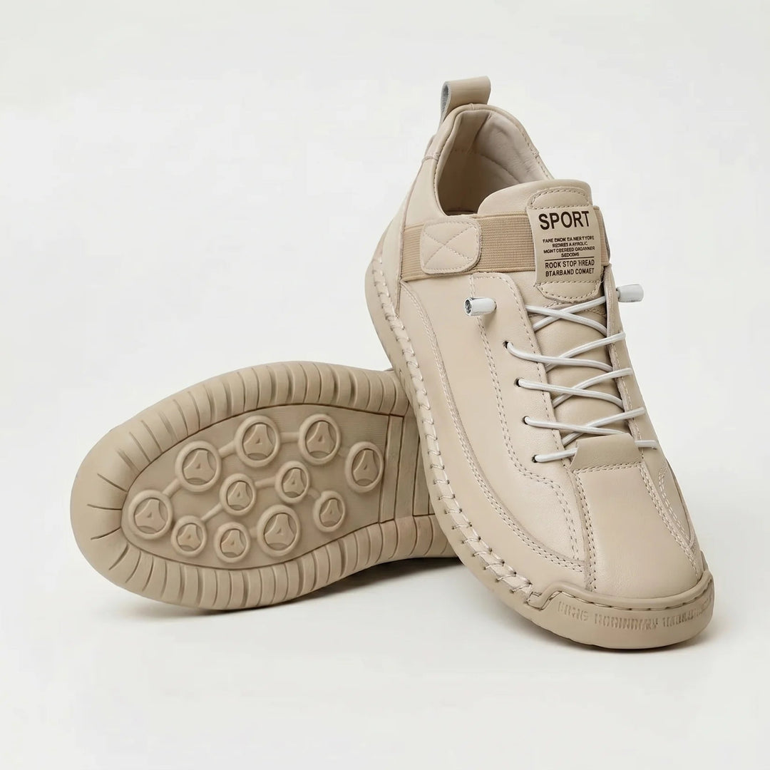 Nora comfort walking shoes in sand beige