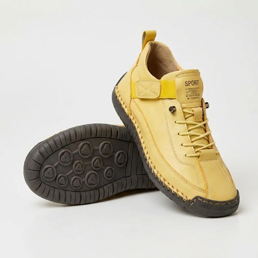 Nora comfort walking shoes in yellow