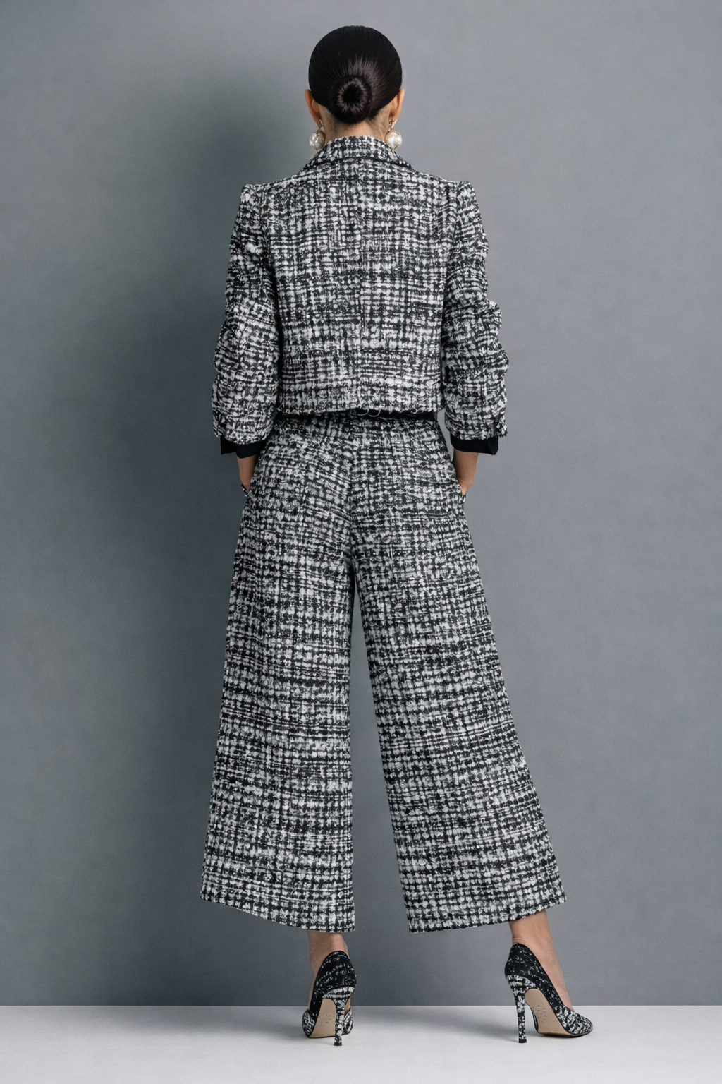 Olivia tailored blazer set back view