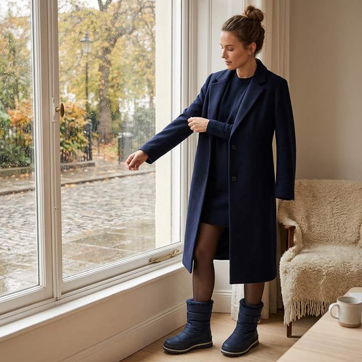 Warmelle – High-Compression Fleece-Lined Tights with Seamless Design