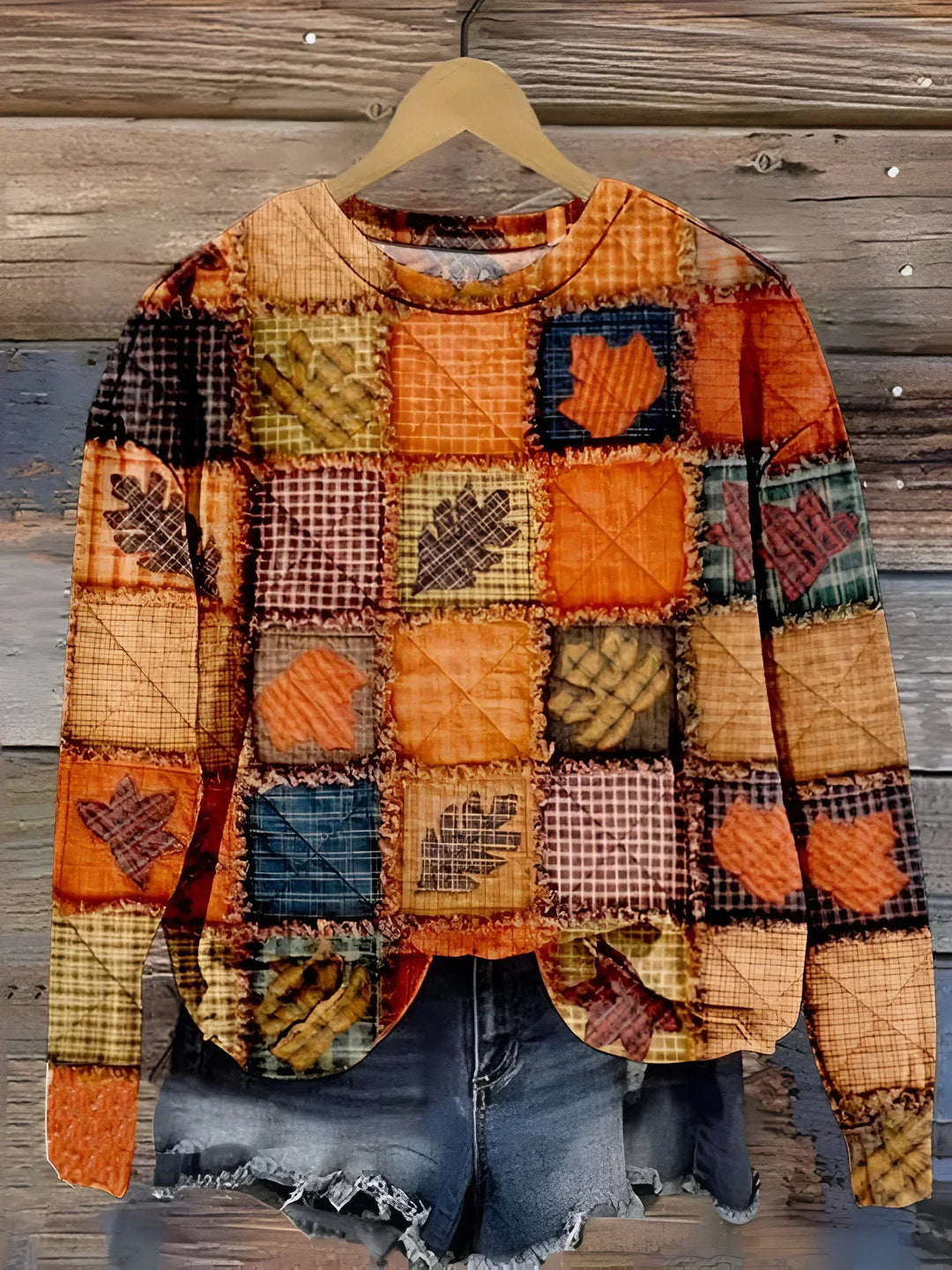Juniper - Cozy Patchwork Knit Sweater