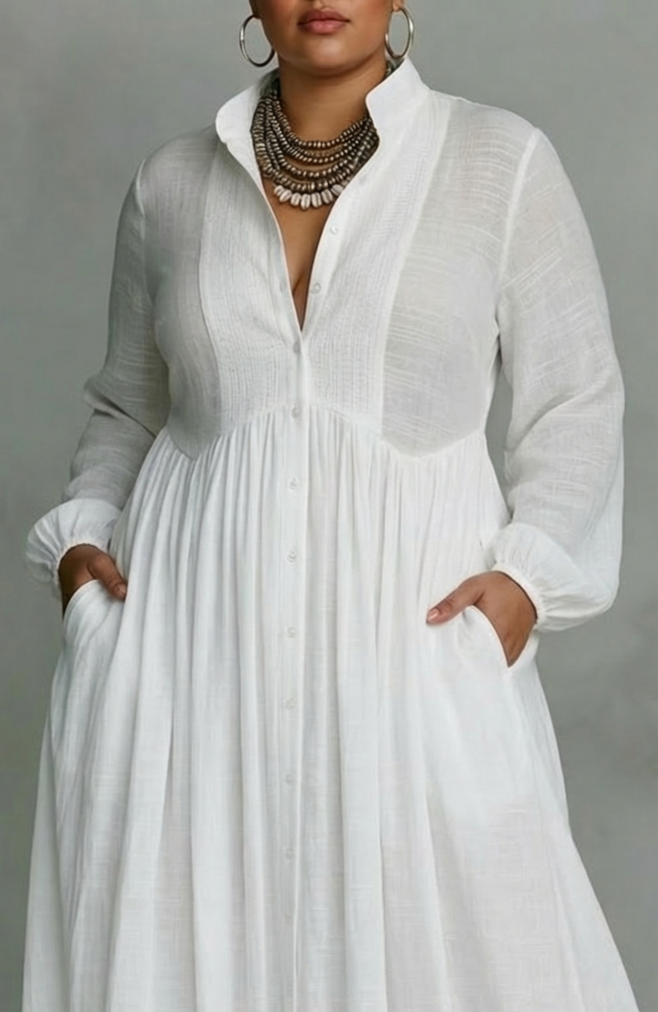 Cordelia | Elegant Button-Down Maxi Dress
