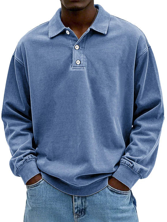Edgar | Long-Sleeve Polo Shirt