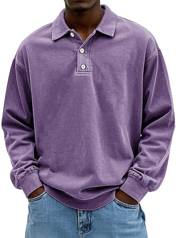 Edgar | Long-Sleeve Polo Shirt