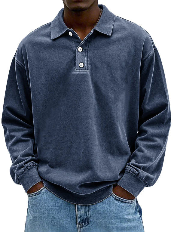 Edgar | Long-Sleeve Polo Shirt